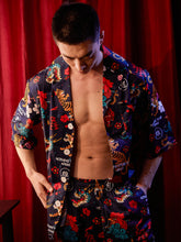 Men's Traditional Pattern All Over Print Long PJ Set