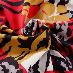 Men's Leopard Tiger Color Block Print Long PJ Set