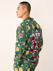 Men's Lotus Snake Pattern Print Long PJ Set