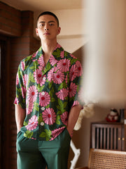 Men's Cosmos Print Long PJ Set